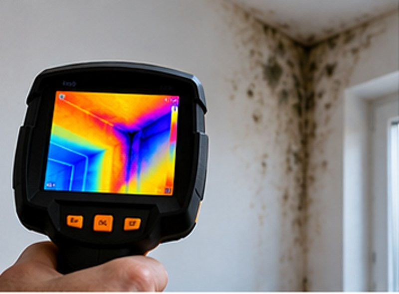 Immagine termografica: muffa